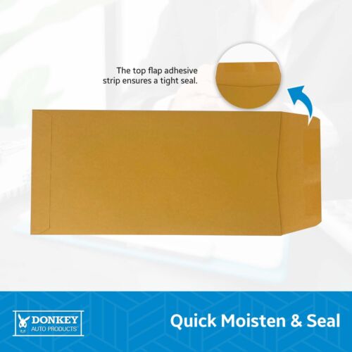 Blank License Plate Envelopes - Moisten & Seal Flap (100 Per Pack) - Picture 2 of 7