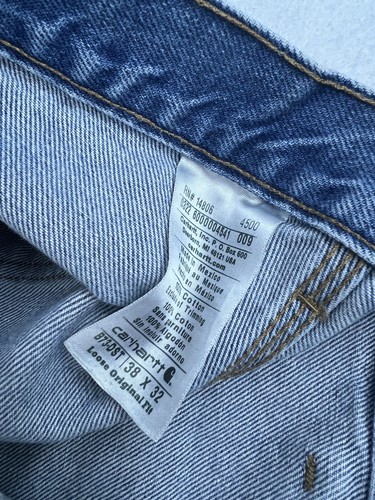 Carhartt Men’s Double Knee Size 38x32 Carpenter Jeans Loose Original Fit B73 DST - Picture 7 of 7