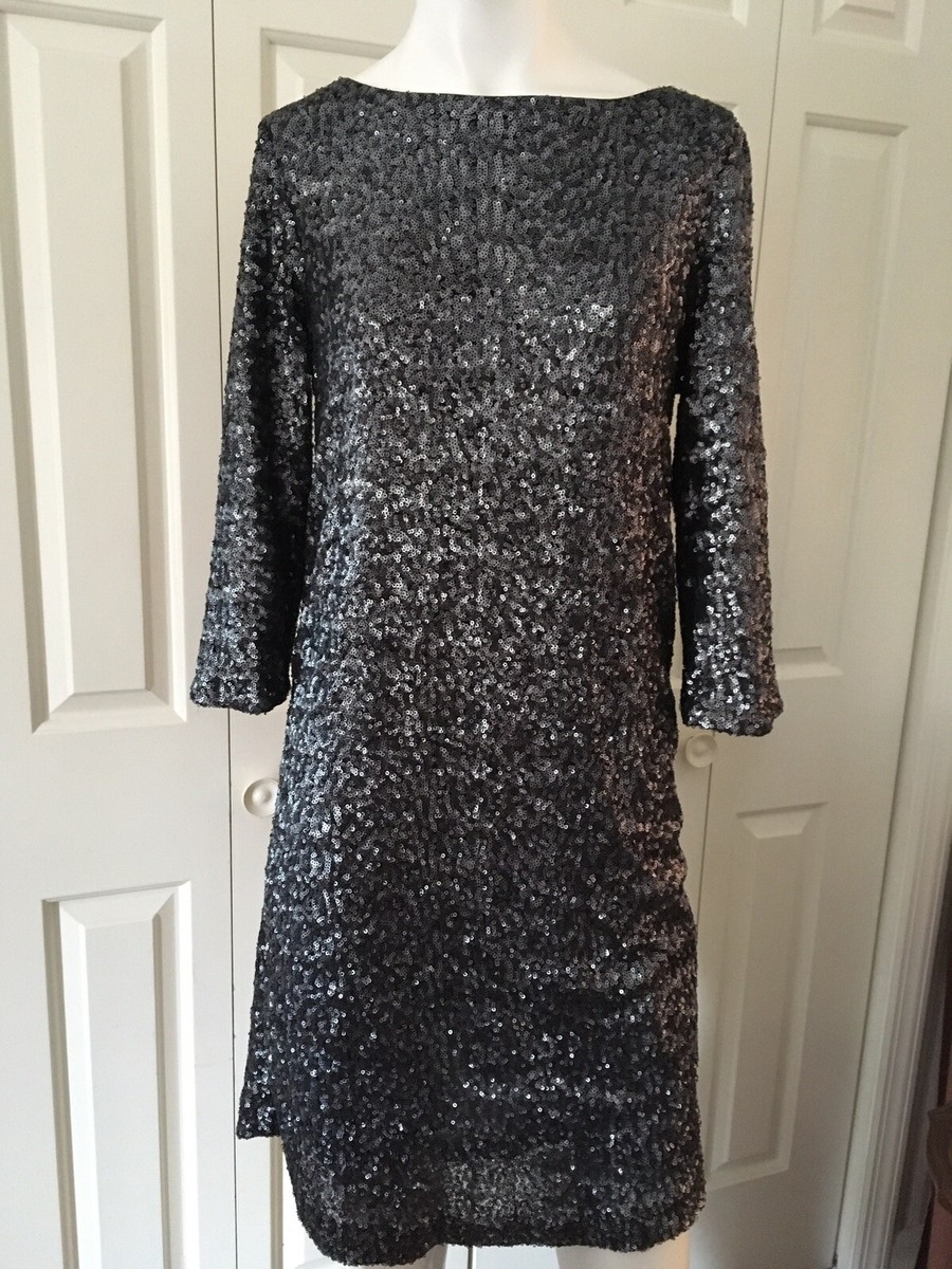 metallic sequin shift dress Hollywood Spritzer Sequin Shift Dress in Metallic