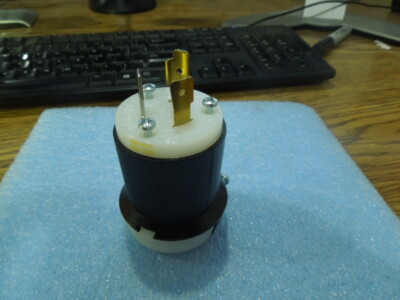 Hubbell: HBL2311 Twist Lock Plug. 20A, 125V. Unused Old Stock. No Box 