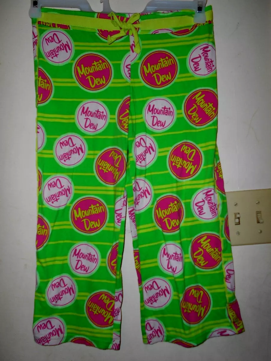 Vintage Mountain Dew Ladies XS Green Capri Lounge Pants. eBay