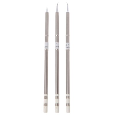 3 Pcs T12-J02 T12-JL02 T12-JS02 Iron Tips For Hakko Soldering Station FX-951 952