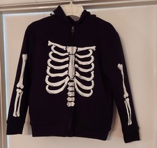 Boys - Children's Place Black Zippered Fleece Lined Hoodie - Sz L/G 10/12