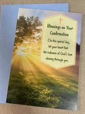 Blessings on Your Confirmation Greeting Card w/ Envelope