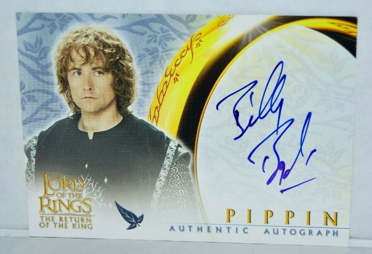 ロードオブザリング ピピン ビリー・ボイド サインカード＆コスチュームカード Lord of The Rings Return King LOTR ROTK Billy Boyd Pippin