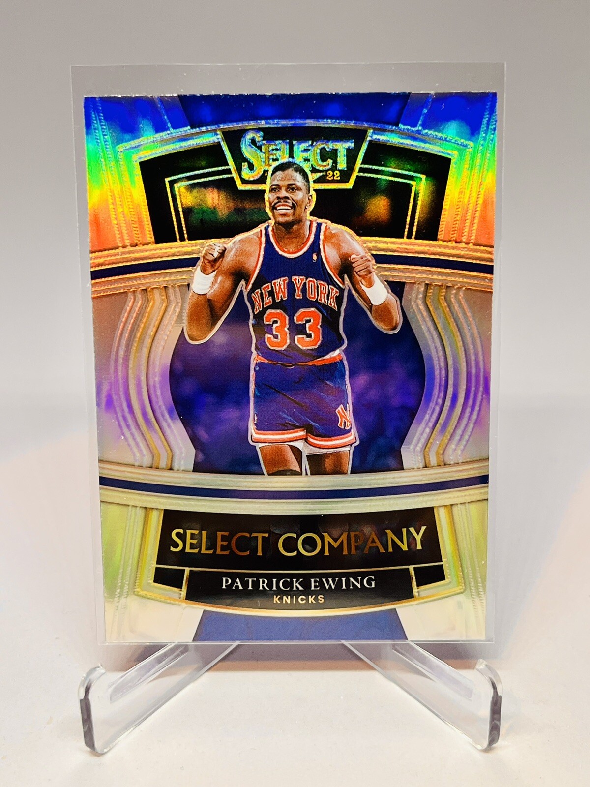 Patrick Ewing 2021-22 Panini Select Select Company Silver Prizm #19 NY Knicks