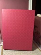 Photo Album 8  X 10  Photo Binder Pink Memory Journal Scrapbook With Pockets
