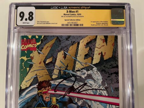 X-MEN #1 CGC 9.8 - Near Mint/Mint (WHITE Pages) - New SLAB! - SIGNED BY JIM LEE! - Picture 11 of 12