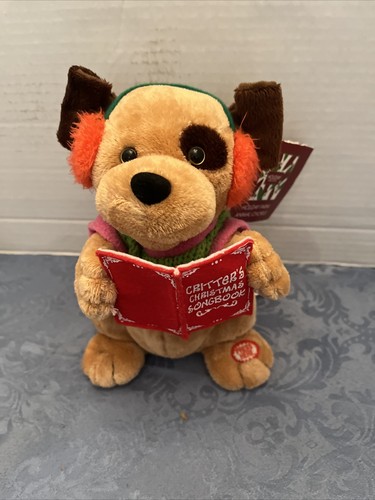 Animated T.L. Toys Barking Howling We Wish You a Merry Christmas Puppy Plush Toy - Picture 2 of 6
