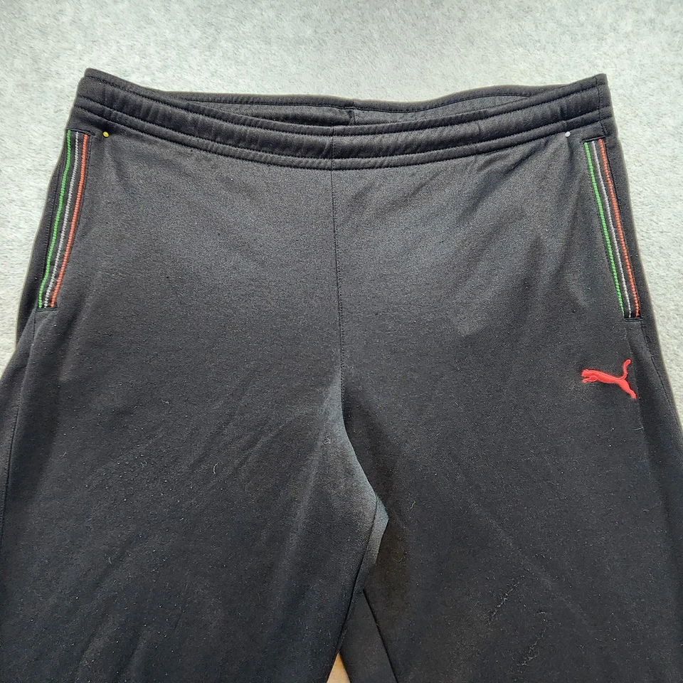 Pantalones Scuderia Ferrari Para Hombre Grandes Negros F1 Racing Puma Pista Joggers Bolsillos con Cremallera Foto 2 de 4