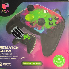 PDP Rematch Glow Space Dust Wired Controller Glow in the Dark Xbox Series X S PC