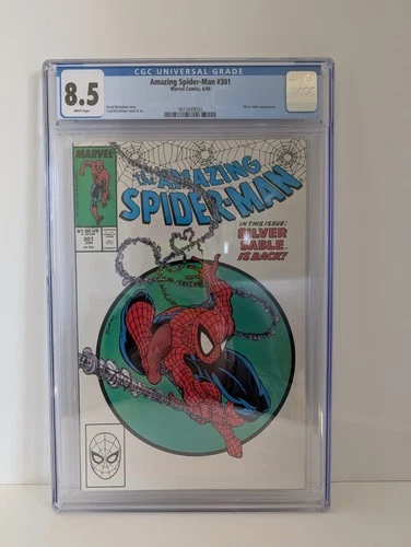 Amazing Spider-Man #301 Marvel Venom 6/88 CGC 8.5 Iconic Todd McFarlane