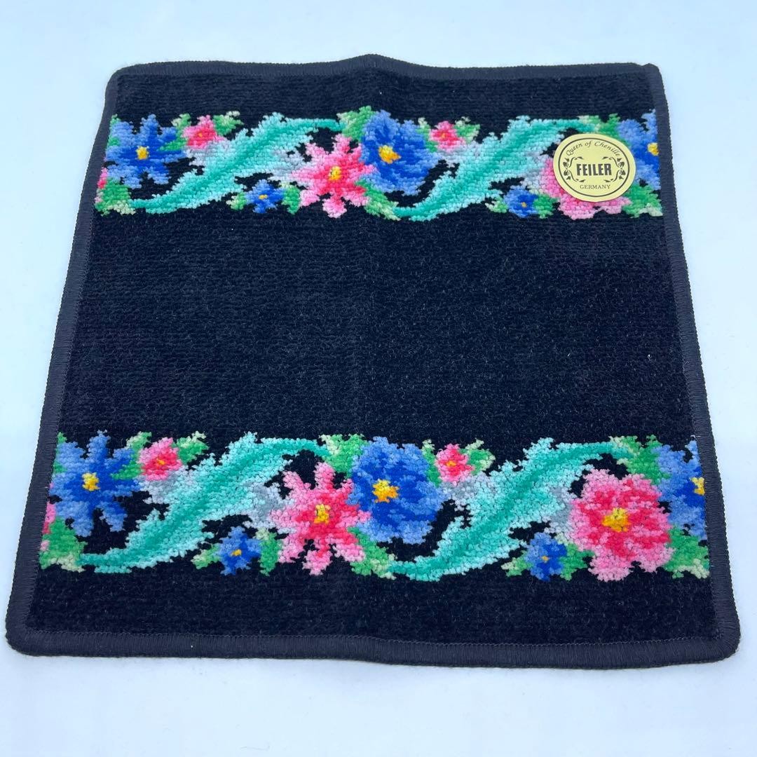 FEILER Handkerchief 2pc Set Flower Pattern 25cm S… - image 2