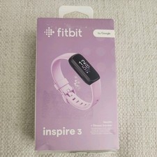 Fitbit Inspire 3 Heart Rate Monitor Health  Fitness Tracker Lilac Bliss Tested