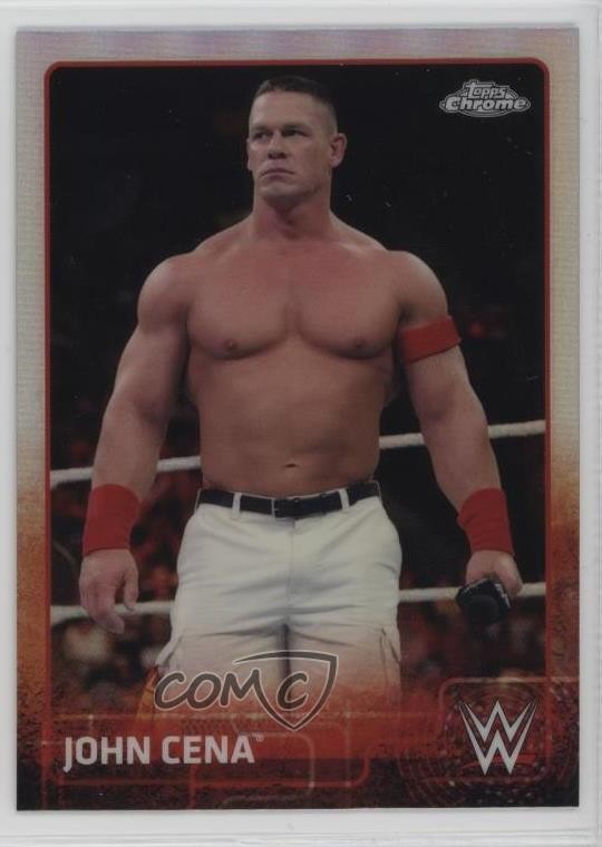 2015 Topps Chrome WWE Refractor John Cena #38