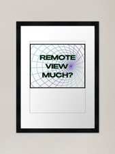 Listing image for Remote Viewing Framed Art Print Framed Wall Art Poster Canvas Print Picture