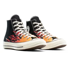 Converse Men's Chuck 70 Fire Sneakers Black / Red / Yellow A15610C j