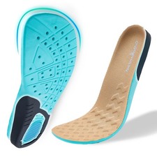 Wide Comfortable Inserts for Men- Breathable Orthotic Work Boot Insoles for D...