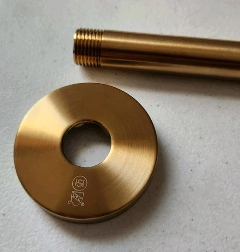 Signature Hardware SHRSA122BG 12-3/8" Wall Mounted Shower Arm and Flange - Picture 2 of 3