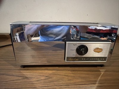 Vintage Sunbeam MCM Thinline Touch N Toast Self Lowering Toaster USA Non Working