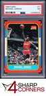 1986 FLEER #57 MICHAEL JORDAN RC BULLS HOF PSA 7