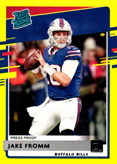 2020 Donruss #305 Jake Fromm Press Proof Yellow