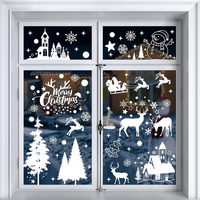 Fensterbilder Weihnachten Selbstklebend, 148 Weiß Fensterdeko Weihnachten, Wiede
