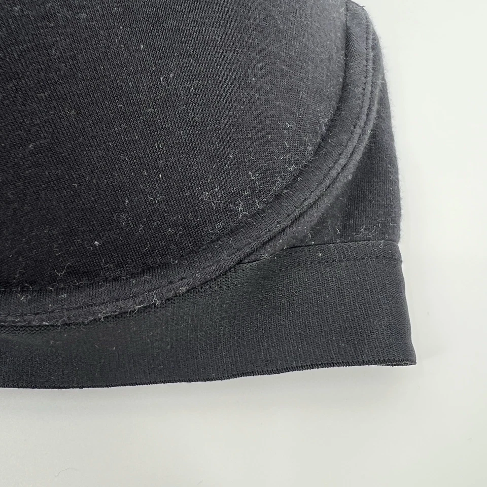 Victoria’s Secret 38DD Negro Push Up Perfecto Camiseta Sujetador Estrás Logo 420298 Foto 3 de 4