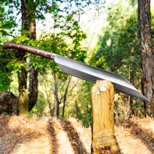 Custom Handmade Carbon Steel Blade Fierce Viking Machete Sword | Hunting Sword