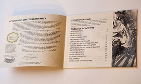 Castlevania III 3 Dracula's Curse NES Instruction Manual Booklet ONLY Nintendo