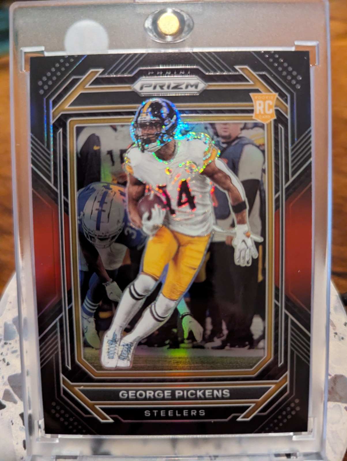 2022 Chronicles Prizm Black George Pickens Red /99 Rookie RC #PB-20 Cowboys