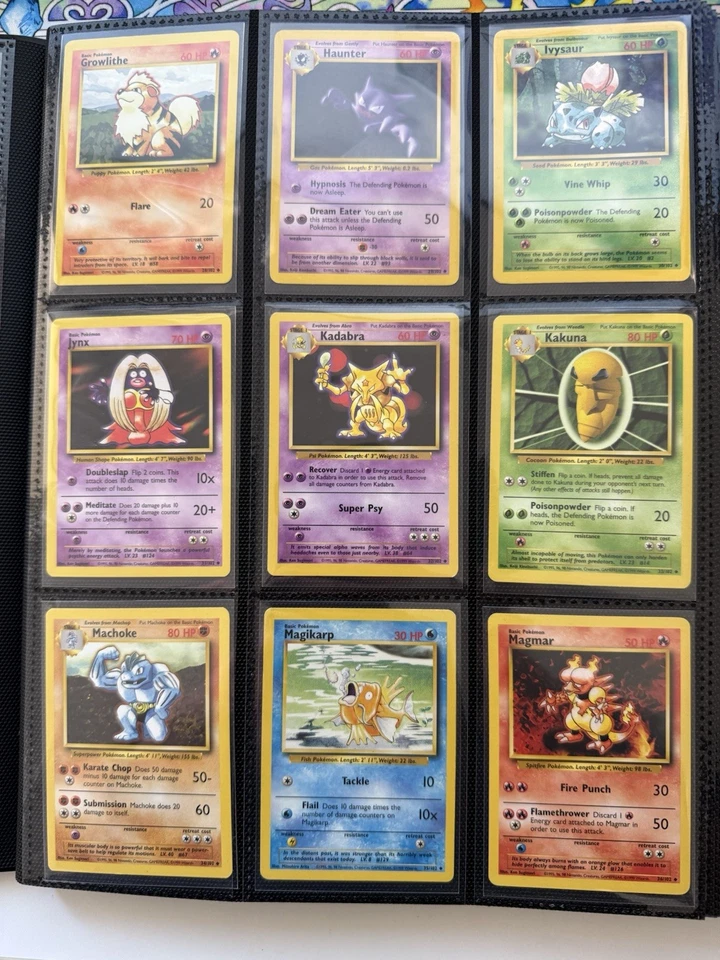 Near Complete Pokemon Original Vintage Base Card Set - Includes Binder LP-HP - Image 4 of 4