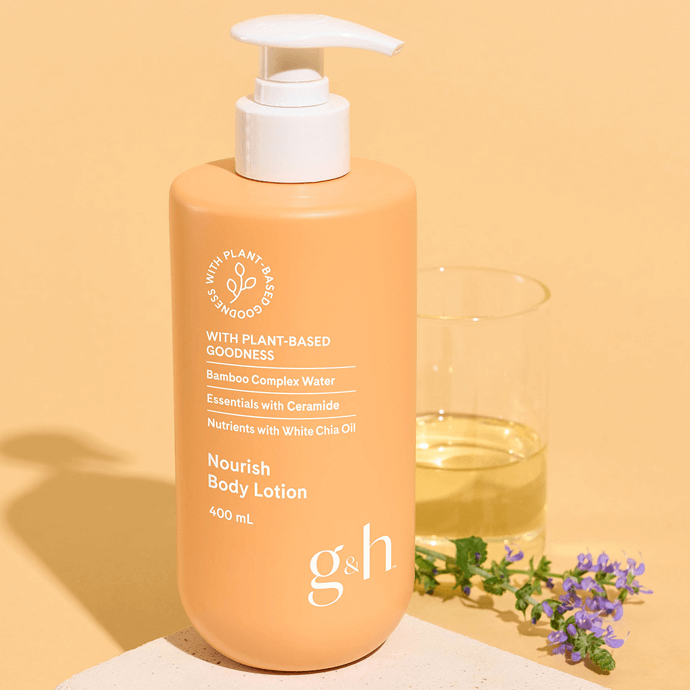 G&H NOURISH+ ボディローション & ボディウォッシュ セット 400 AMWAY-G&H Nourish Body Wash & Body Lotion - 400ML EACH (1