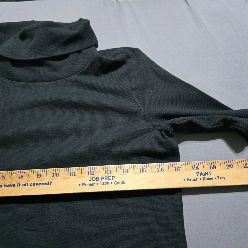 Vestido midi LRL RALPH LAUREN etiqueta preta gola redonda costela fina elástica 10 bunda dourada - Imagem 3 de 4