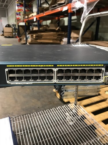 Cisco Catalyst 2960S WS-C2960S-24PD-L V04 24-Port Gigabit Ethernet Managed PoE+ - Picture 3 of 8