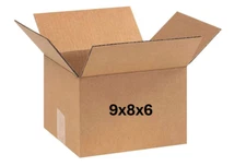 9" x 8" x 6" CARDBOARD BOX - 200 LB - SINGLE BOX