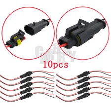 20x Waterproof Electrical Wire Connector Plug Cable Superseal Amp/Tyco 2Pin 12V