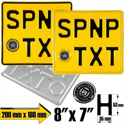 8x7 Mostrar Placa de Número Prensada Novedad Niños Puerta Coche Motocicleta Bicicleta 3D Gel Insignia - Imagen 97 de 98