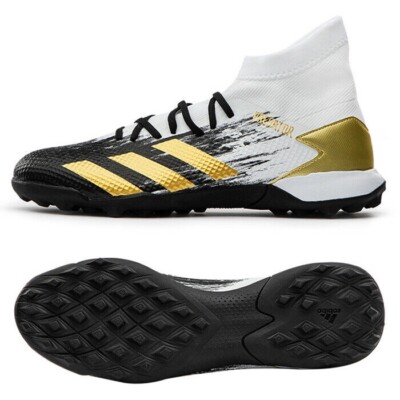 Size 12 adidas Predator Mutator Turf White Gold Metallic