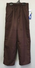 BNWT Boys Sz 4 LW Reid Brand Brown Double Knee Elastic Waist School Pants