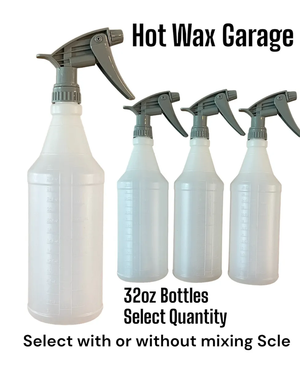 3 Pack Plastic Trigger Spray Bottle 32 oz Heavy Duty Chemical