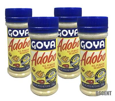 Goya Adobo All Purpose Seasoning without Pepper, 8.0 OZ (4 VALUE PACK)