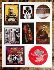 ROB ZOMBIE Venomous Rat Regeneration Ltd Ed Stickers Lot +BONUS Metal Stickers!