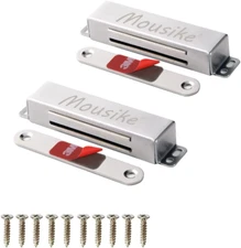 2 Pack 90 Lbs Magnetic Door Catches, Heavy Duty, Strong Magnets for Cabinet