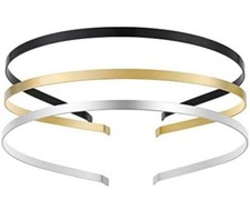 Metal Headbands 11 Pack Gold Silver Black