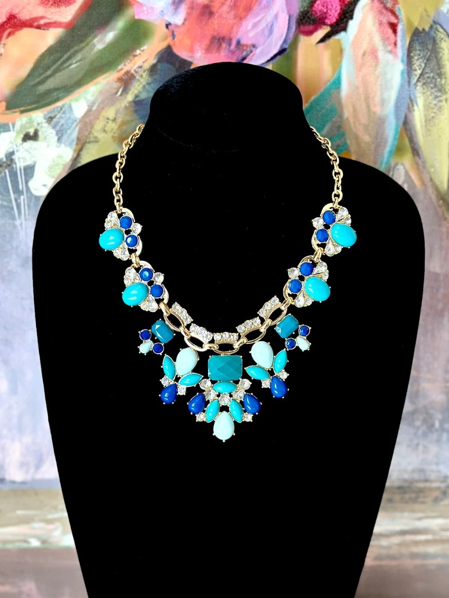 LEE ANGEL for NEIMAN MARCUS Seabreeze Blue Cabochon Statement