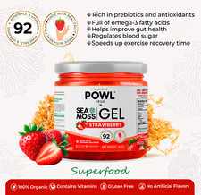 Organic Sea Moss Gel - Wildcrafted Irish Natural Superfood - Strawberry Flavor