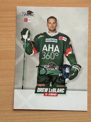 Drew LeBlanc - Augsburger Panther - Autogrammkarte original signiert - S10207