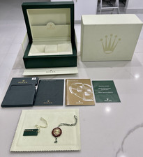 Autentica ROLEX GMT MASTER II grande scatola orologio SET COMPLETO 116719 Pepsi 116718 verde