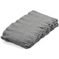 6M Silber-Graue Krepp-Girlande / Hochzeit Silvester Geburtstags Party Fest Deko